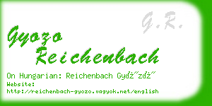 gyozo reichenbach business card